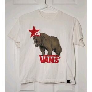 VANS Regular Boy's Bear Tee, Size Medium